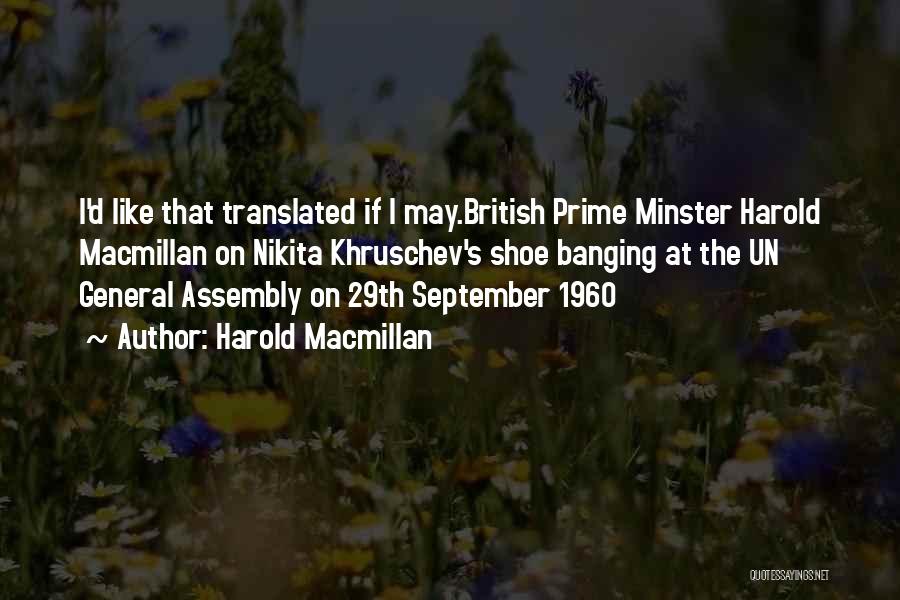 British Politics Quotes By Harold Macmillan