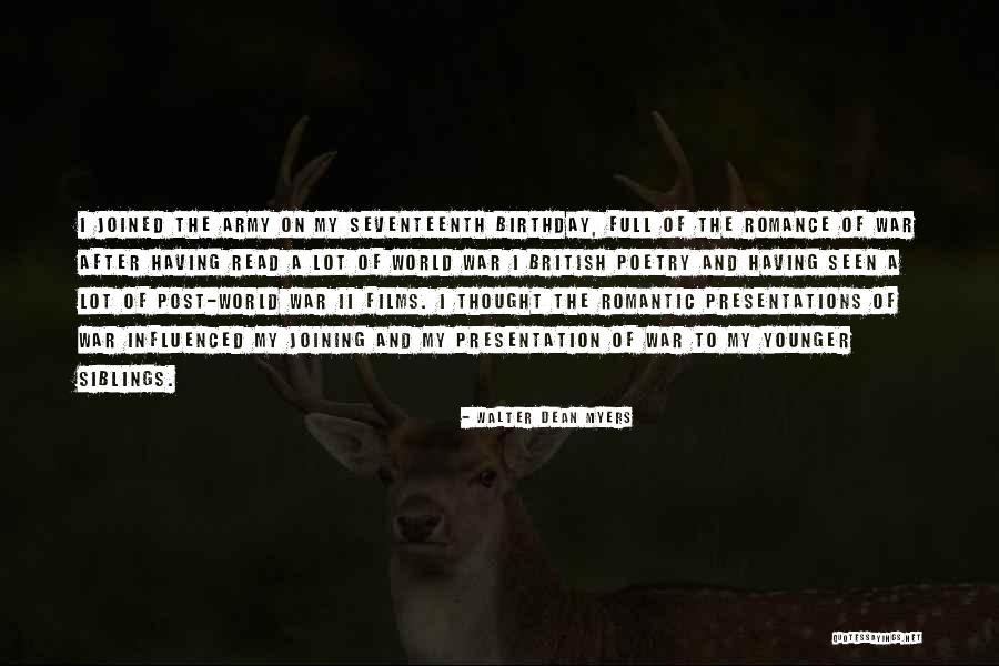 British Thought Quotes By Walter Dean Myers British Thought Quotes By Walter Dean Myers