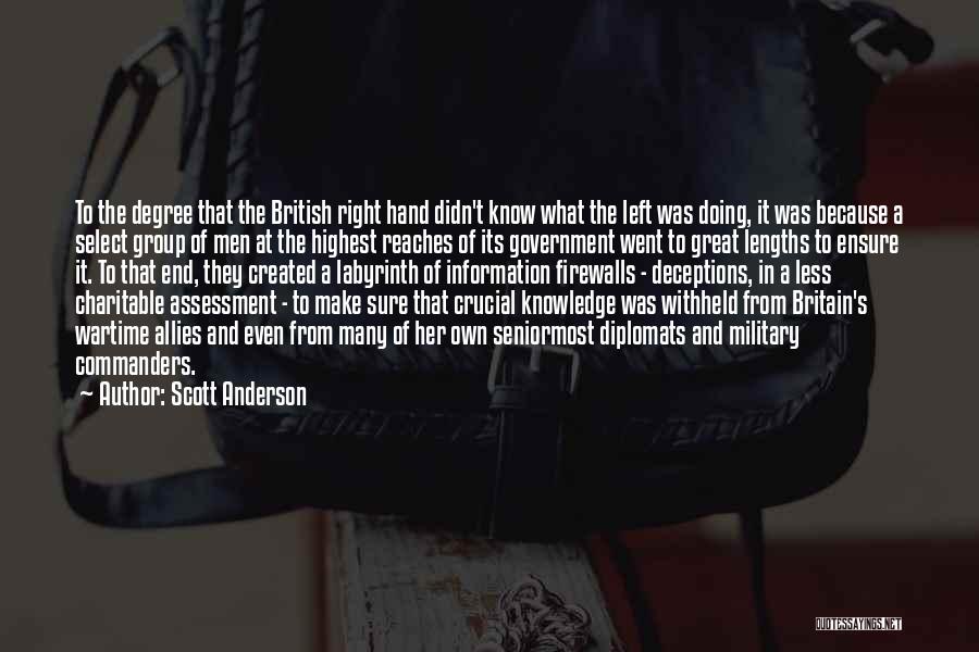 British Wartime Quotes By Scott Anderson