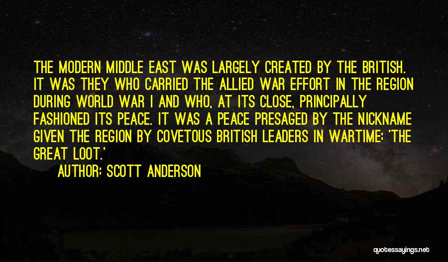 British Wartime Quotes By Scott Anderson