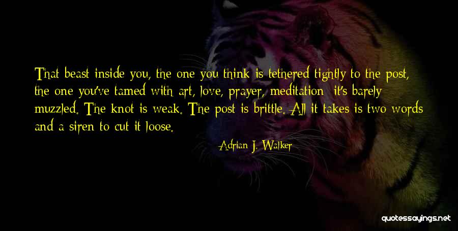 Brittle Quotes By Adrian J. Walker