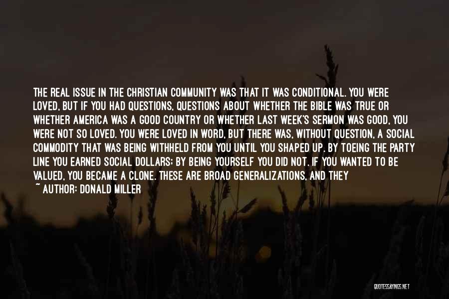 Broad Generalizations Quotes By Donald Miller