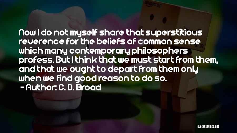 Broad Thinking Quotes By C. D. Broad