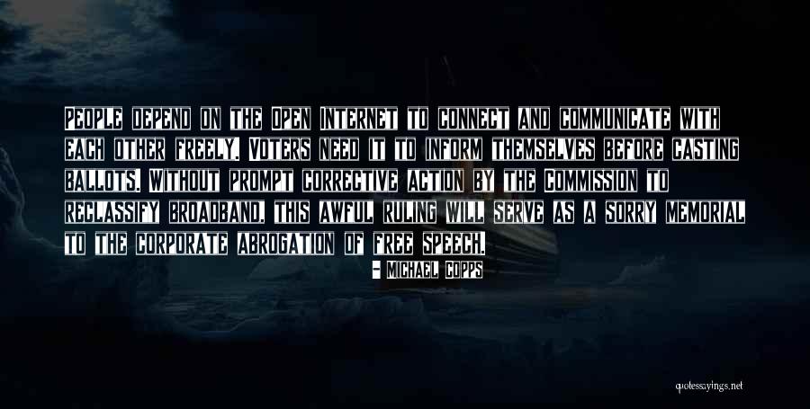 Broadband Quotes By Michael Copps