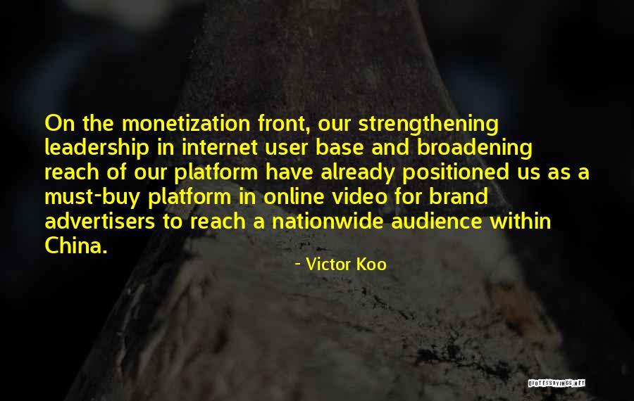 Broadening Quotes By Victor Koo Broadening Quotes By Victor Koo