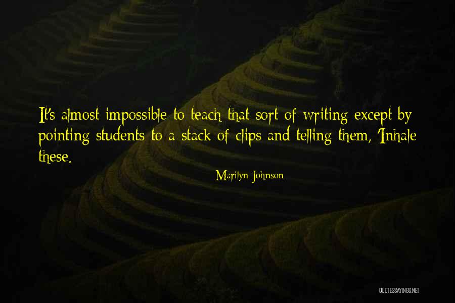 Broccolisuppe Quotes By Marilyn Johnson Broccolisuppe Quotes By Marilyn Johnson