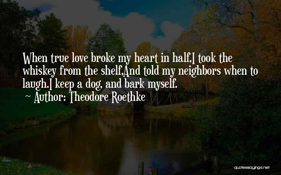 Broke My Heart Quotes By Theodore Roethke