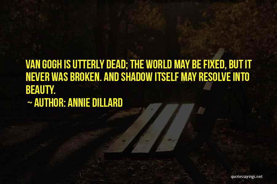 Broken Beauty Quotes By Annie Dillard