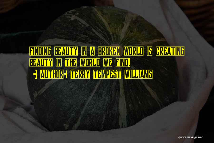 Broken Beauty Quotes By Terry Tempest Williams