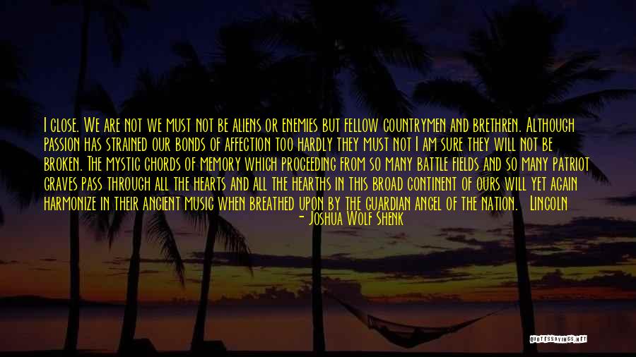 Broken Bonds Quotes By Joshua Wolf Shenk