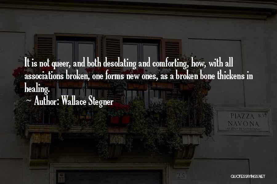 Broken Bone Quotes By Wallace Stegner