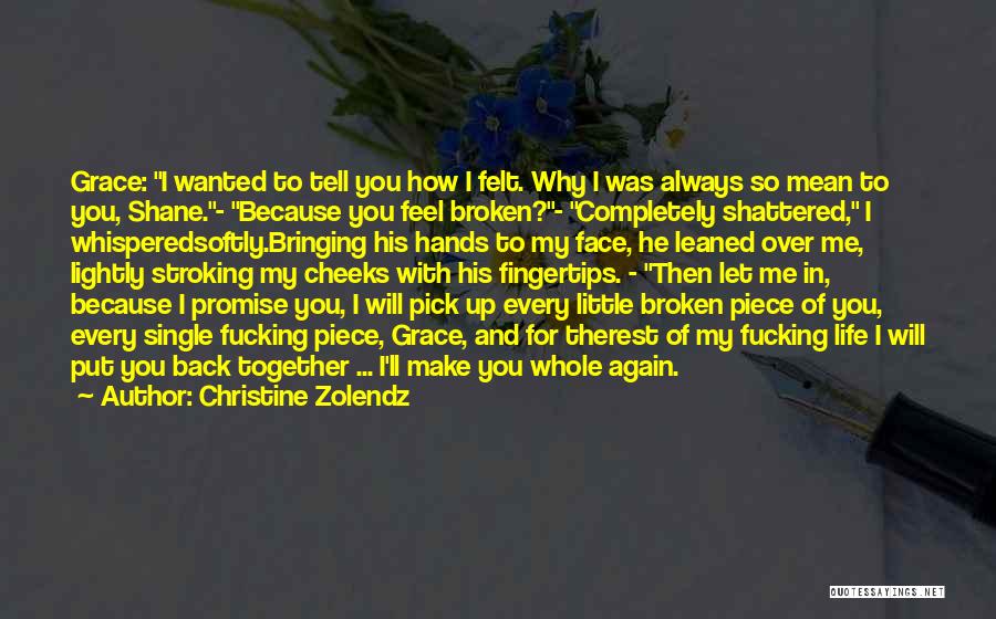 Broken Completely Quotes By Christine Zolendz