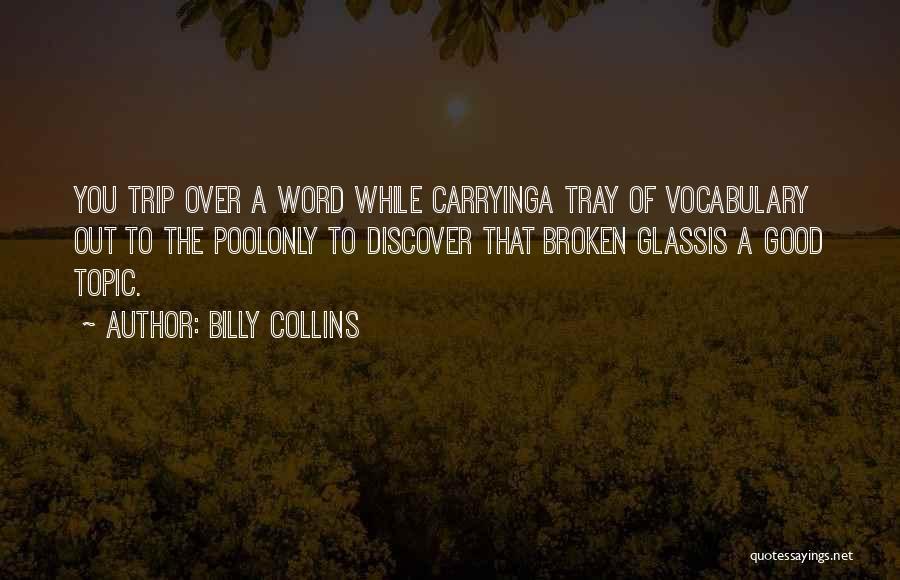 Broken Glass Quotes By Billy Collins
