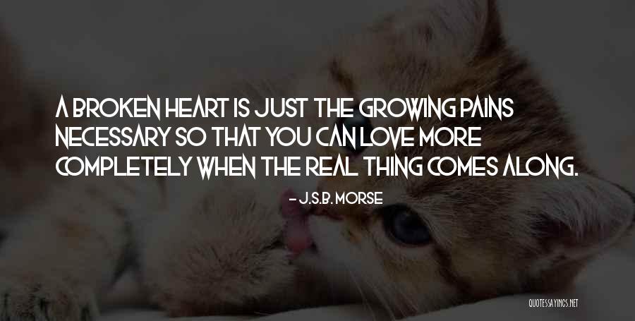 Broken Heart And Lost Love Quotes By J.S.B. Morse