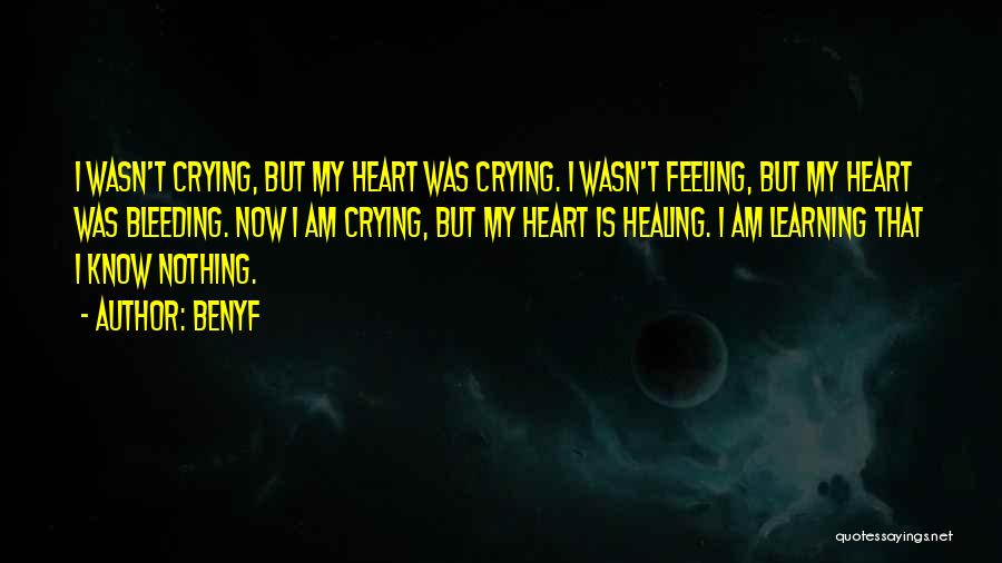 Broken Heart Crying Quotes By Benyf