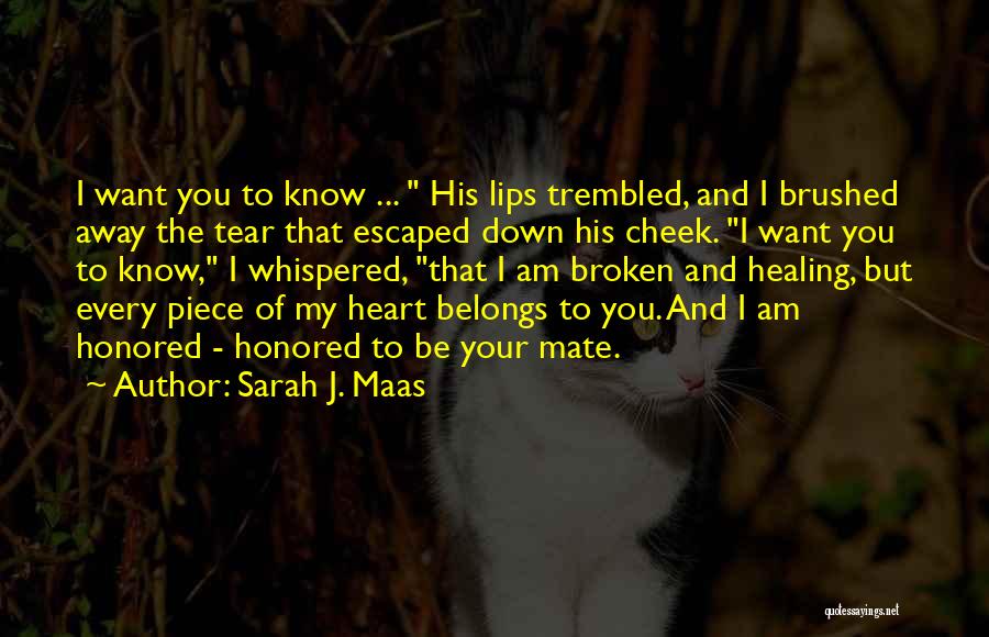 Broken Heart Healing Quotes By Sarah J. Maas