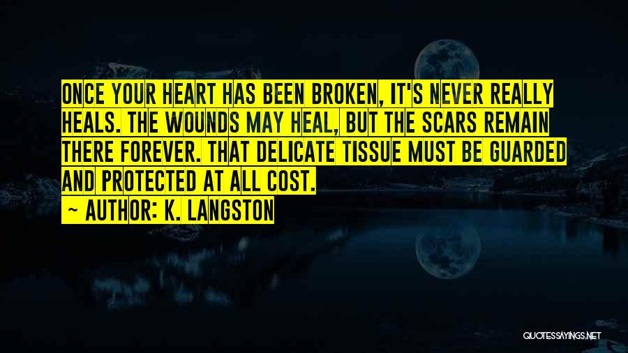 Broken Heart Never Heals Quotes By K. Langston