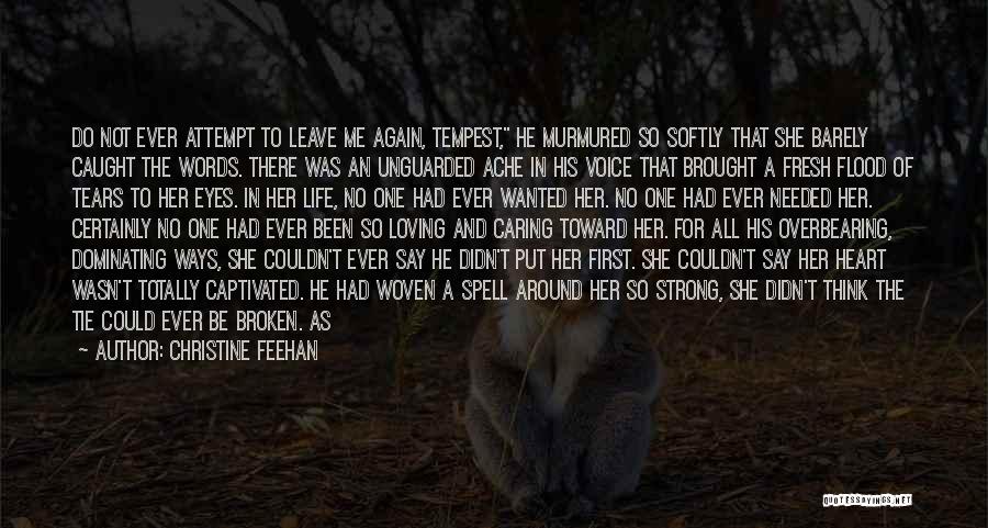 Broken Heart Tears Quotes By Christine Feehan