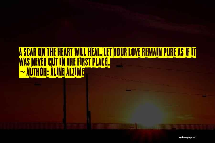 Broken Hearts And Letting Go Quotes By Aline Alzime