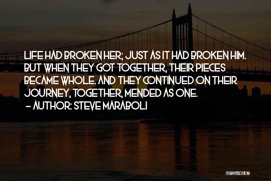 Broken Pieces Quotes By Steve Maraboli