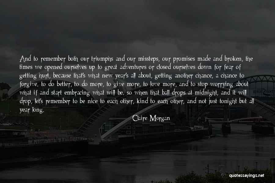 Broken Promises And Love Quotes By Claire Morgan