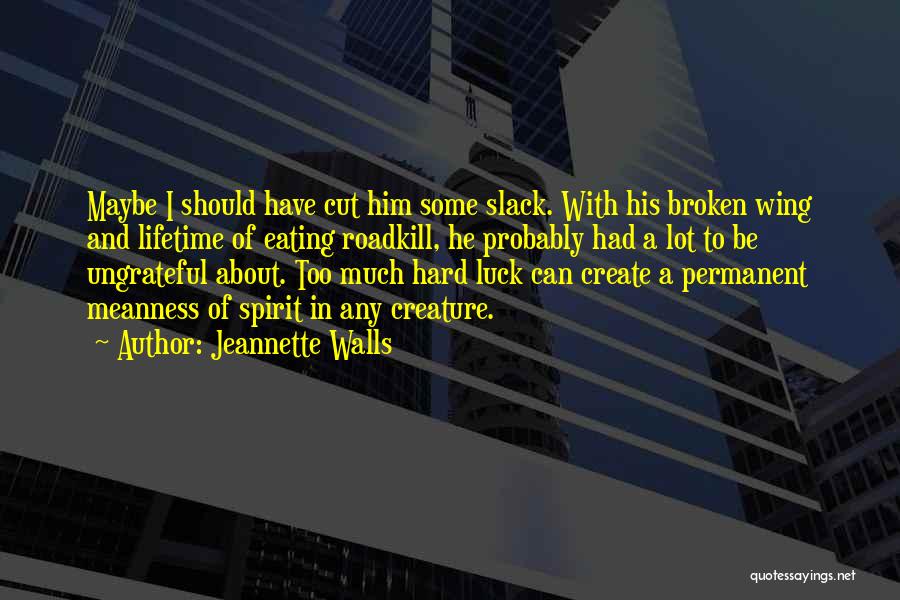 Broken Spirit Quotes By Jeannette Walls