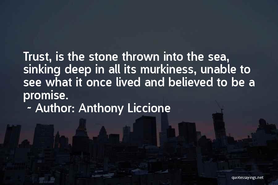 Broken Trust And Promises Quotes By Anthony Liccione