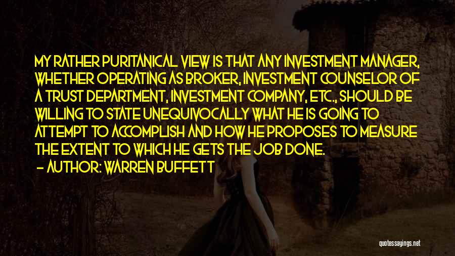 Broker Off Quotes By Warren Buffett