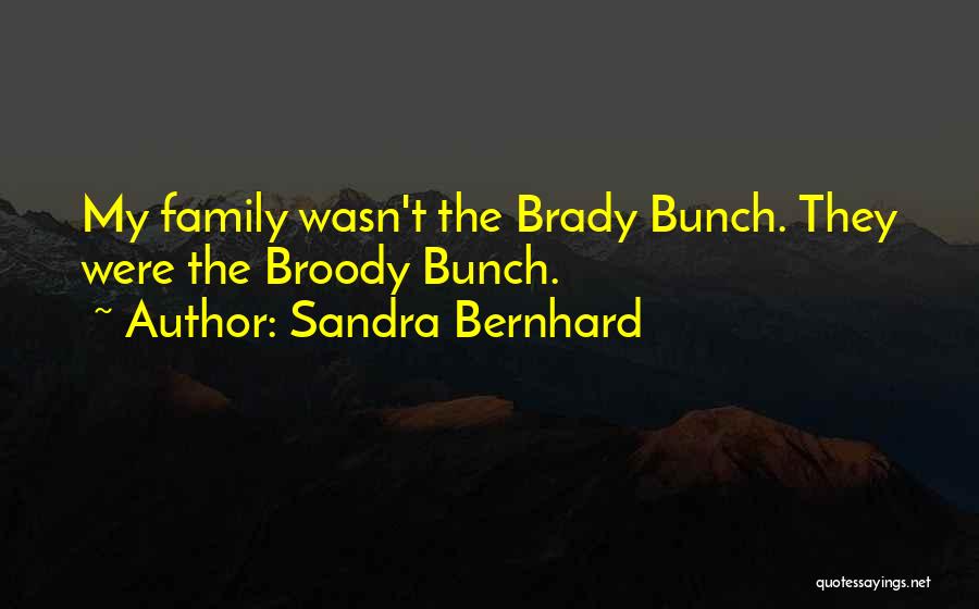 Broody Quotes By Sandra Bernhard