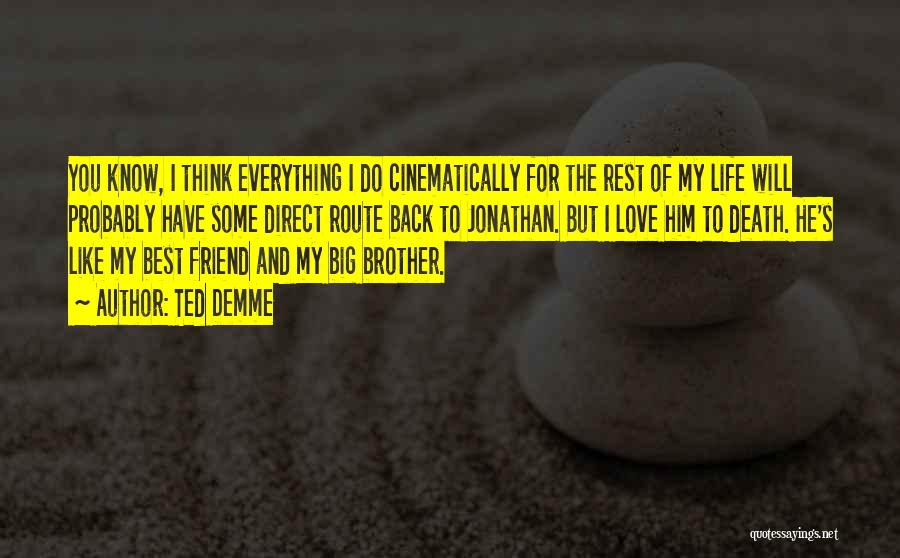 Brother And Best Friend Quotes By Ted Demme