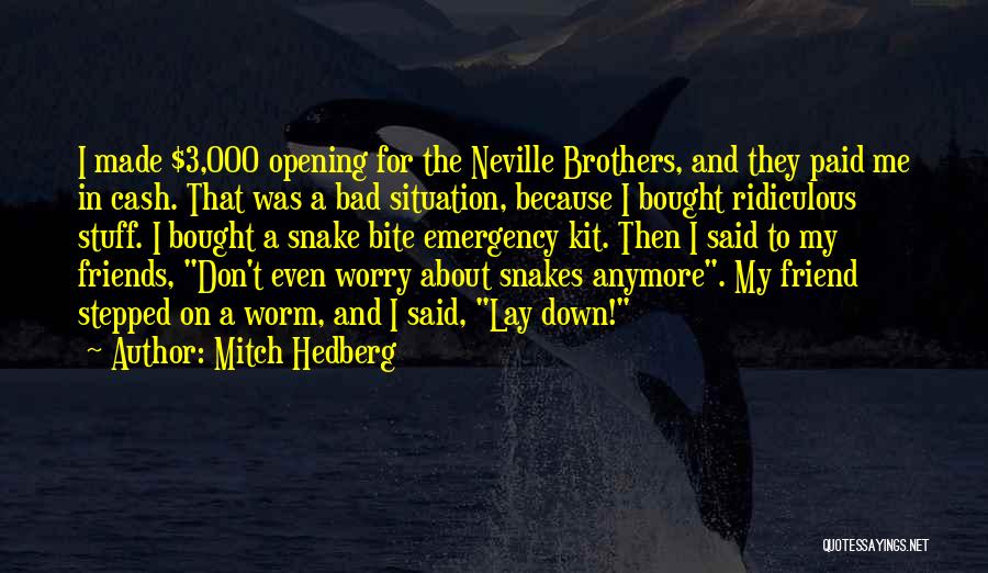 Brother And Friend Quotes By Mitch Hedberg