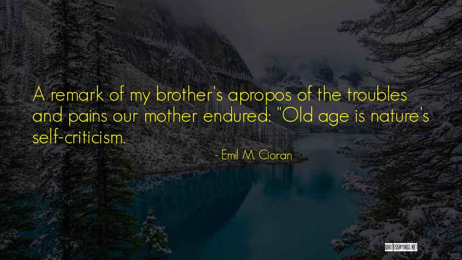 Brother And Mother Quotes By Emil M. Cioran