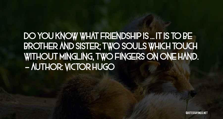 Brother And Sister Friendship Quotes By Victor Hugo