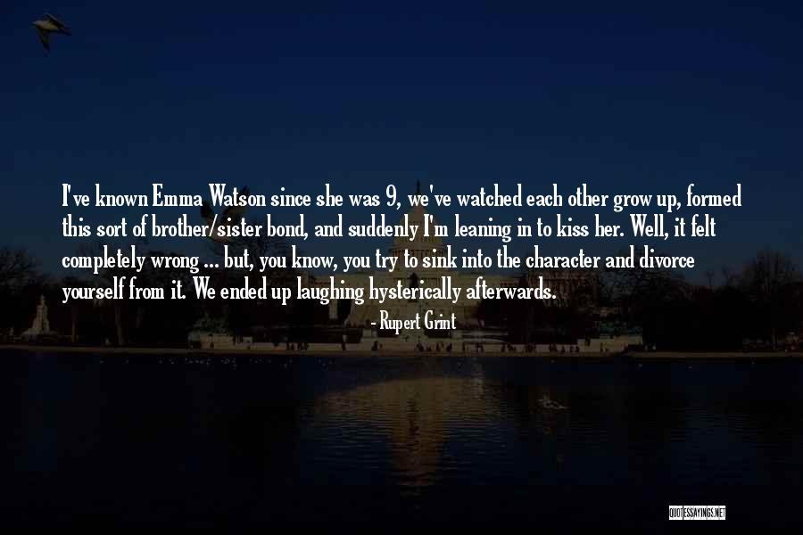 Brother From Sister Quotes By Rupert Grint Brother From Sister Quotes By Rupert Grint