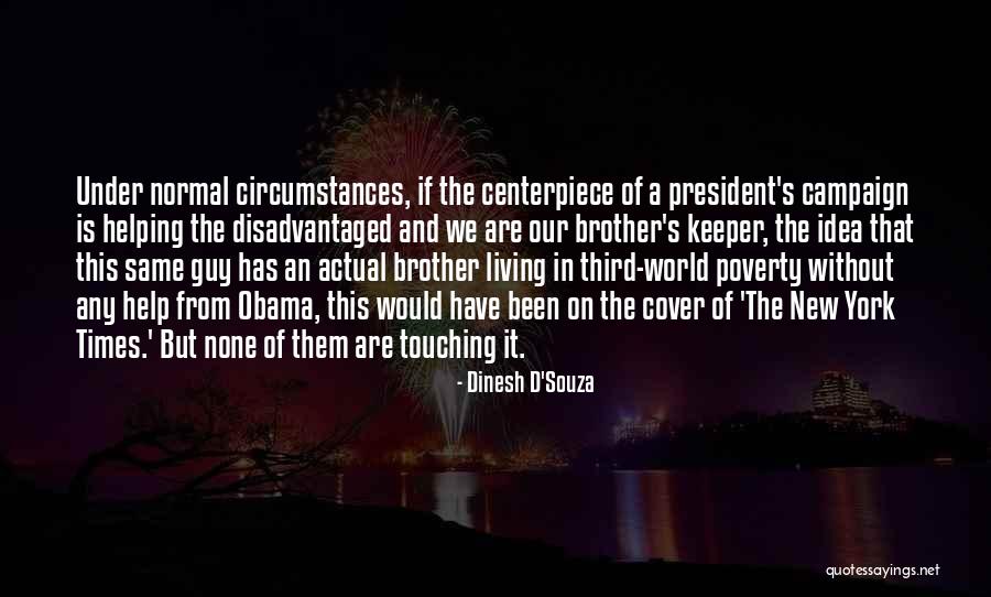 Brother Help Quotes By Dinesh D'Souza