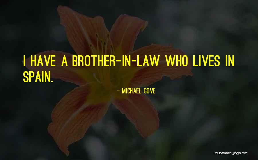 Brother In Law Quotes By Michael Gove