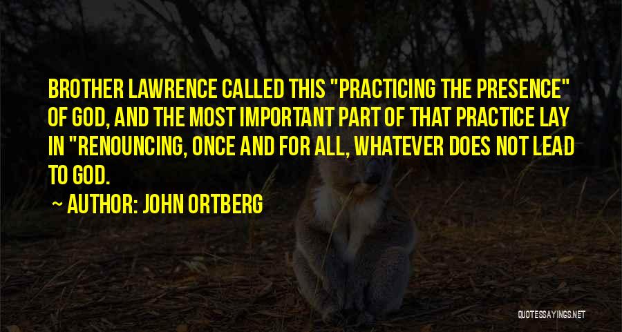 Brother Quotes By John Ortberg