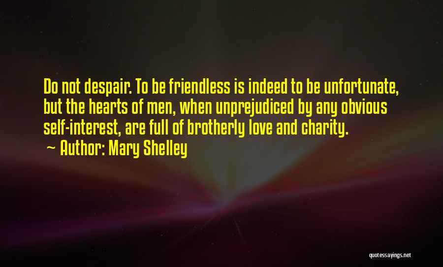 Brotherly Inspirational Quotes By Mary Shelley