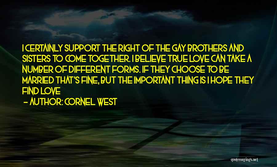 Brothers And Sisters Love Quotes By Cornel West