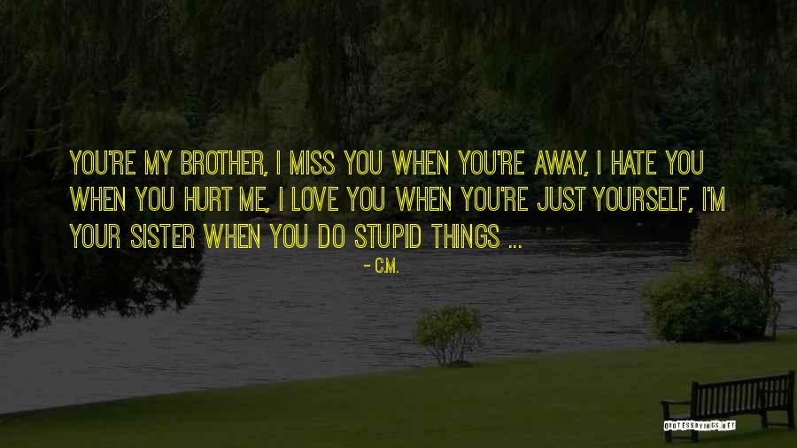 Brothers N Sister Quotes By C.M.