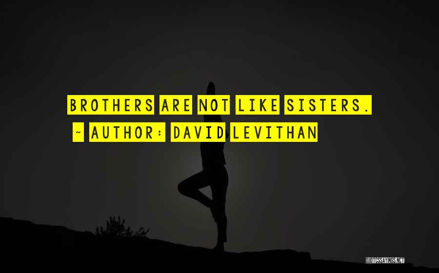 Brothers Quotes By David Levithan
