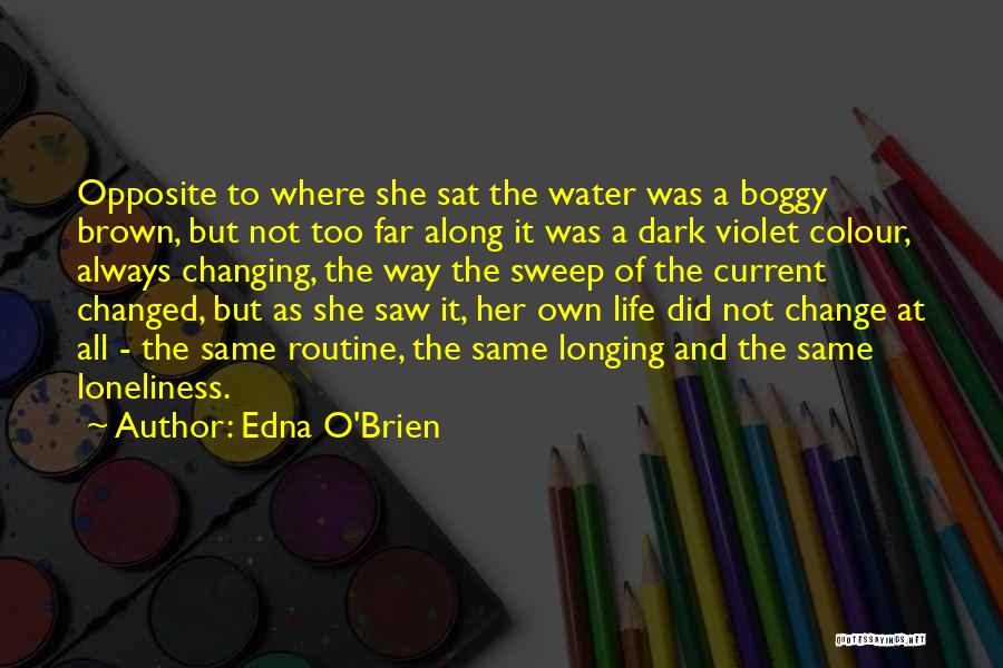 Brown Colour Quotes By Edna O'Brien