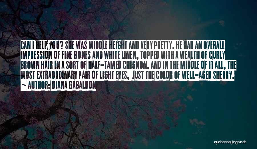 Brown Eyes And Brown Hair Quotes By Diana Gabaldon