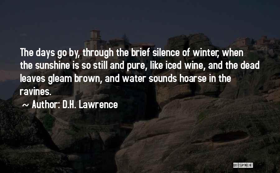 Brown Leaves Quotes By D.H. Lawrence