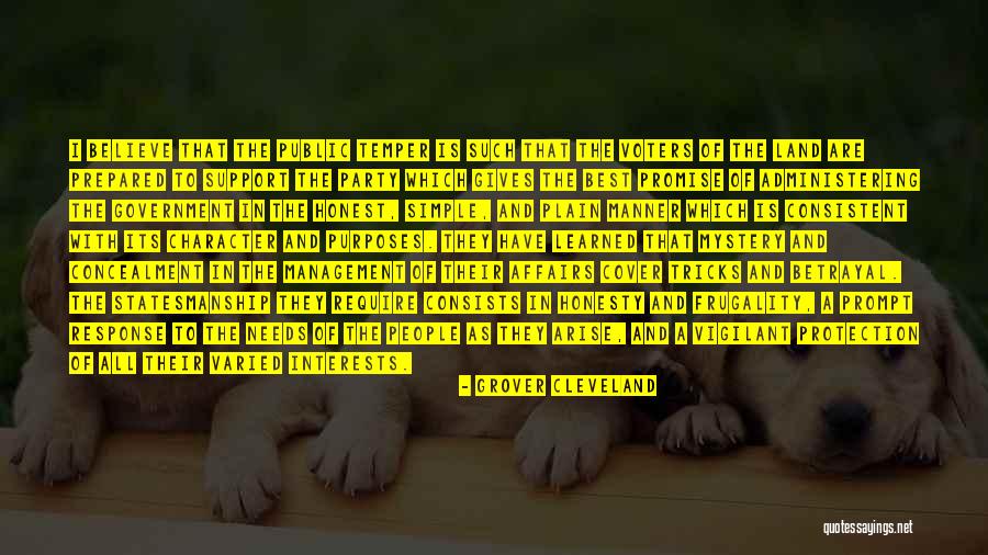Bruce Cable Quotes By Grover Cleveland Bruce Cable Quotes By Grover Cleveland