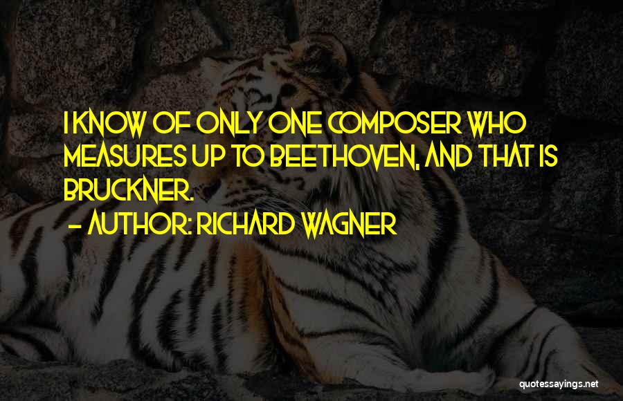 Bruckner Quotes By Richard Wagner