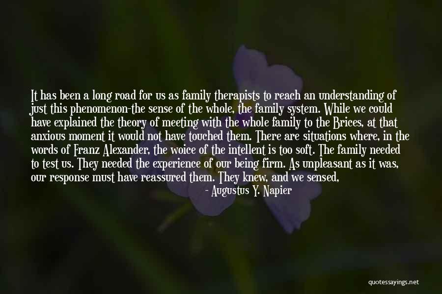 Bruffees Theory Quotes By Augustus Y. Napier Bruffees Theory Quotes By Augustus Y. Napier