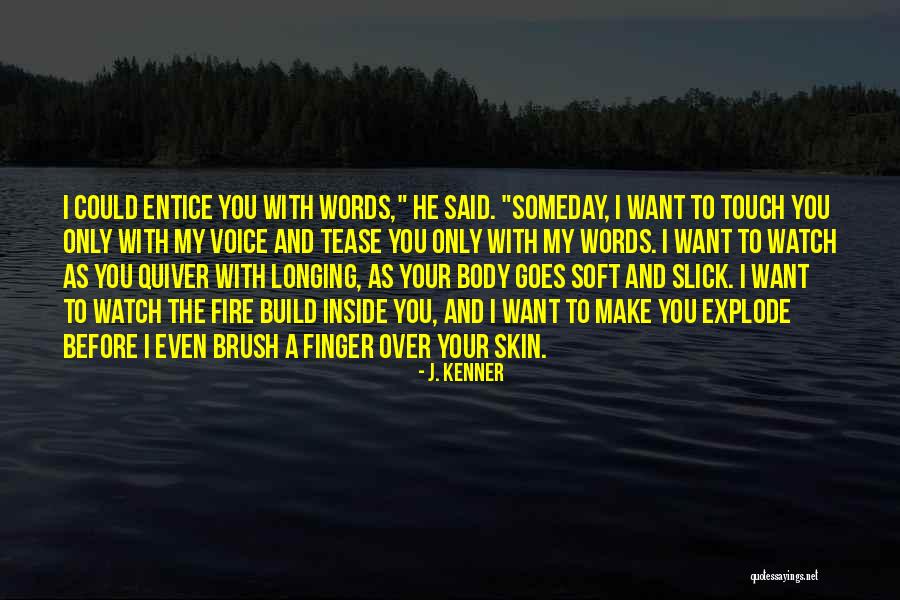 Brush Fire Quotes By J. Kenner