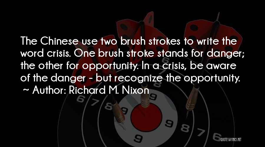 Brush Stroke Quotes By Richard M. Nixon
