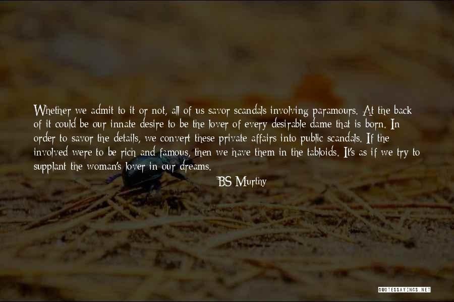 Bs Love Quotes By BS Murthy